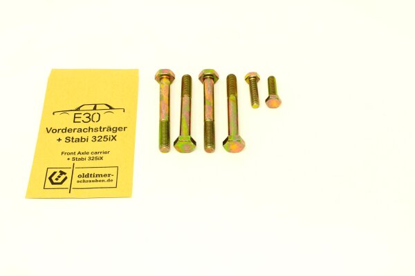 Montagesatz BMW E30 Vorderachsträger + Stabi 325iX